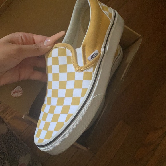 Vans (checkerboard) ochre/true , yellow and white - Picture 4 of 6